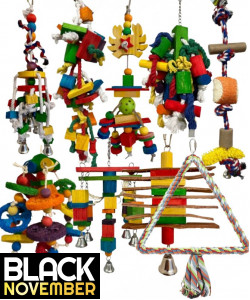 9 X Parrot Toy Pack - African Grey, Amazon, Eclectus, Cockatoo Etc - RRP £133.91 - Pack 4